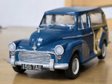 Morris Minor Traveller 1/24 model kit. Requires assembly and painting to finish Model