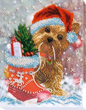 Bead embroidery kit Christmas miracle needlework kit Art canvas beadwork pattern Model