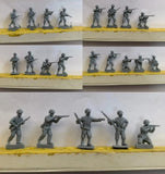 1/72 Resin Figure Model Kit WWII American Soldiers 22 Figures Unpainted Model