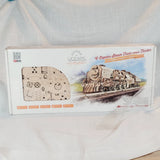 UGears V-Express Steam Train with Tender - Wooden Mechanical Model - 538 Pieces Model