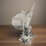 Lenox Crystal Swordfish / Marlin ¡°Water Dance¡± Figurine ¨C Made in Germany ¨C 8.5"ellCal