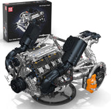 10248 V8 Engine Model That Works, Build Your Own Cars Combustion Battery/Motor B Model
