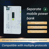 1x 21700 Battery Charger Box DIY Kit Mobile Power Bank Case 20W Fast Charging Model