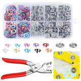 Snap Button Kit 100 Set, 9.5mm Snap Fasteners Kit with Pliers, New Sewing Kit wi Model
