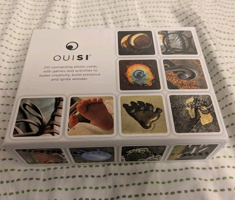 OuiSi Original Game 210 Photo Cards Games of Visual Connection Family Board Game Model