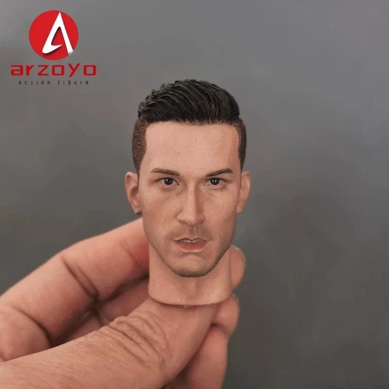 1/6 Male Armored Division Artillery Head Sculpture Model For 12" Action Figures Model
