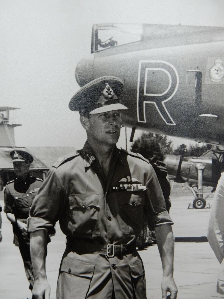 1950  ERA LARGE BOARD MOUNTED PROFESSIONAL PORTRAIT RAF DUKE EDINBURGH MALAYA ? Model