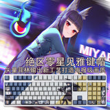 Zenless Zone Zero Hoshimi Miyabi 108 RGB Cherry Keycaps for Mechanical Keyboard Model