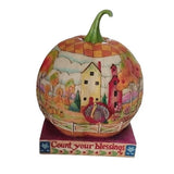 Jim Shore Heartwood Creek  "Count Your Blessings" Pumpkin Decor Model