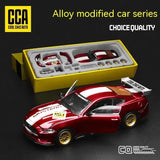 CCA DIY Customizable 1:43 Scale Ford Mustang Alloy Car Model Kit - Unique Racing Model