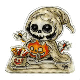 DIY Plastic Cross-stitch embroidery kit Skeleton And The Bugs Halloween Craft Model