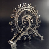 3D Metal Puzzle Ferris Wheel Architecture DIY Assemble Model Kits Jigsaw Toy Model