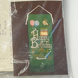 Stitch Embroidery Happy Birthday Cross Stitch  Needle Punch Hoop Kit Embroidery Model