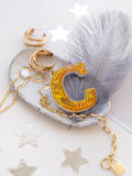 DIY Jewelry Making Beading Kit Letter "C" Brooch Bead Embroidery Needlepoint Model