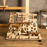 3D Wooden Puzzle Marble Run Mechanical Model Kits DIY Gift Model