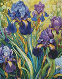 Purple Irises 2 - Counted Cross Stitch Kits Needlework Embroidery DIY Model