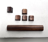 Wooden keycaps [Hand-carved Walnut Wood] Model