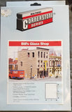 Walthers 3002 BILL's GLASS SHOP Downtown Brick Structure Building Kit 1900s Era Model