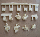 For HG RG 1/144 UC CE BF B-CLUB EFSF type Universal Hand Palm Resin Full GK Kit Model