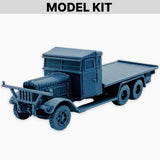Henschel Type 33 (Flatbed), Model Kit WWII German Flatbed Truck Miniature Model