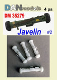 Dan Models 35279 - 1/35 - ATGM Javelin. Javelin. Set 4 pcs. Resin 3D scale model Model