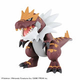 BANDAI Pokemon Plamo Collection Fossil Pokemon Tyrantrum Plastic Model Kit Model