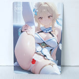 Lumine Stretching Waifu Card Anime Girl Wall Art Oversized Board A5 Model