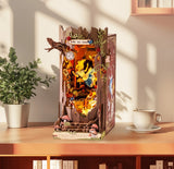 Rolife Fall Into Wonder Book Nook Kit with LED 3D DIY Dollhouse Kit Book Shelf Model