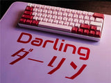 Darling in the Franxx 02 PBT Keycaps 145 Keys For Cherry MX Mechanical Keyboard Model