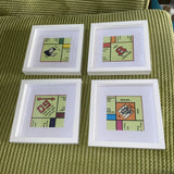 Upcycled Monopoly Board Nostalgia Picture Art Model
