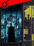 Batman Dark Knight PBT Keycaps For Cherry Height Mechanical Keyboard 108 Keys Model