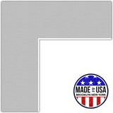 ArtToFrames Custom Gray TV Grey Picture Photo Frame Mat Matting Board LG Model