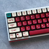 Retro Red White Keycaps PBT nintendo Computer Pudding for MX Mechanical Keyboard Model