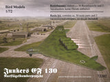 Junkers EF 130 Wing Bomber Project 1/72 Bird Models Kit / Resin Kit Model