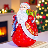 Handcrafted Wooden Santa ¨C Christmas Shelf Display, Seasonal Home & Mantel Decor Model