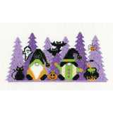 Heritage counted cross stitch kit Aida "Halloween Hoots (A)", KRHH1821-A, 20,5x1 Model