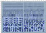 decals USAAF USA Letter number for different scales model kits (Blue)604x Model