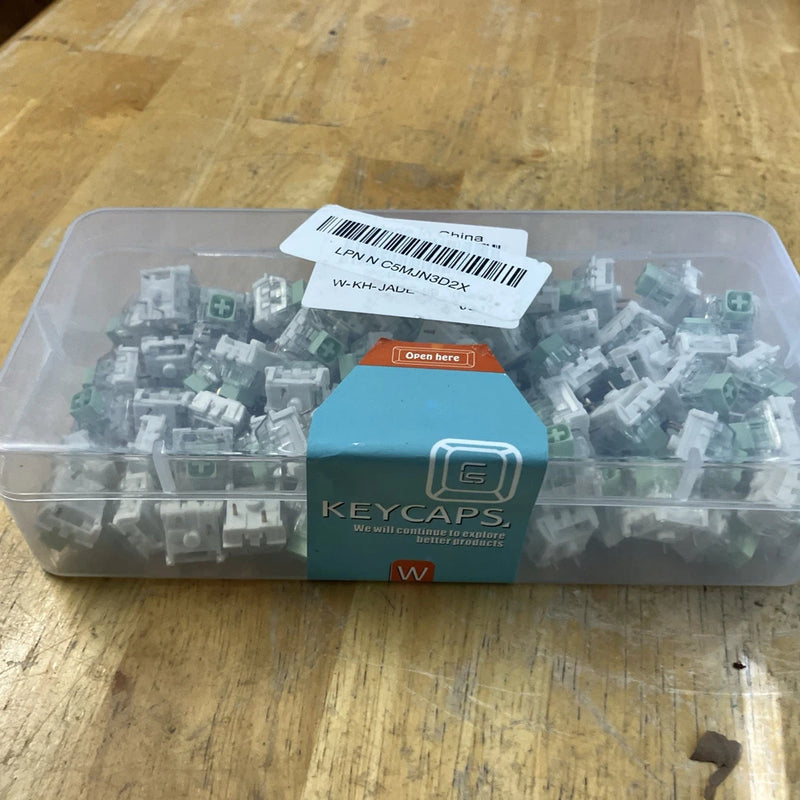 Key Caps - Green Double Shot Injection Keys - Standard Keyboard Keycaps Model