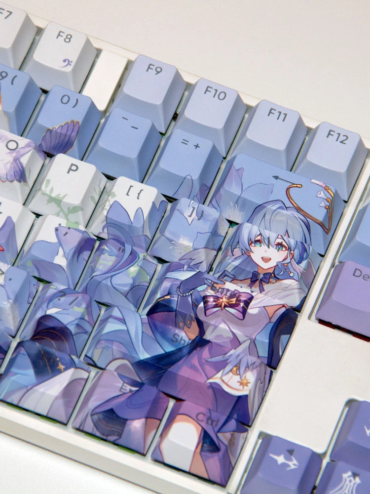 Honkai Star Rail Robin 130 Keycaps Cherry PBT Dye-sub Key for Cherry MX Keyboard Model