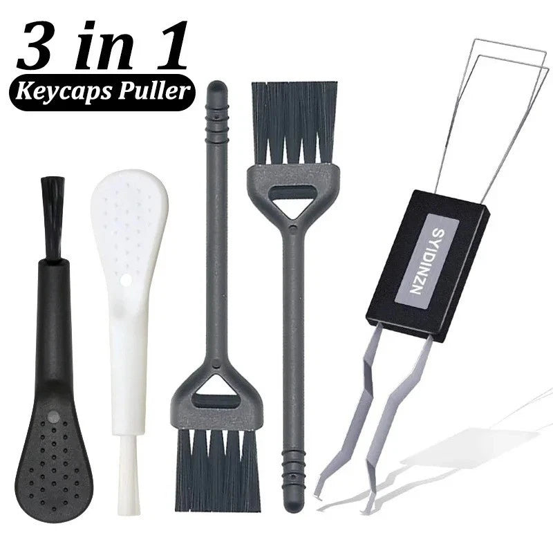 3-In-1 Mechanical Keyboard Keycap Puller and Switch Puller Tool, Stainless Steel Model