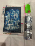 Wolves 5D DIY Diamond Art Painting, Full Rhinestones, Embroidery Kit Craft Model