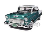 1955 CHEVROLET BEL AIR HARD TOP GREEN 1/18 DIECAST MODEL CAR BY MOTORMAX 73185 Model