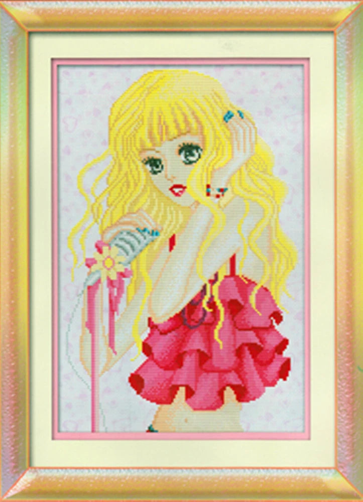 "Girl" 11CT cross stitch  kits 40cm*54cm Model