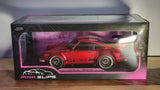 PORSCHE RWB BODY KIT RED METALLIC 1/18 DIECAST MODEL CAR BY JADA 35726 Model
