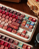 Delicious in Dungeon Anime DIY Cherry/So Round PBT 131 Keycaps Birthday Gift Model