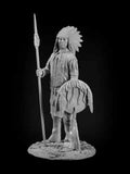 1/24 Resin Figure Model Kit American Indian Warrior Tribe Unassambled Unpainted Model