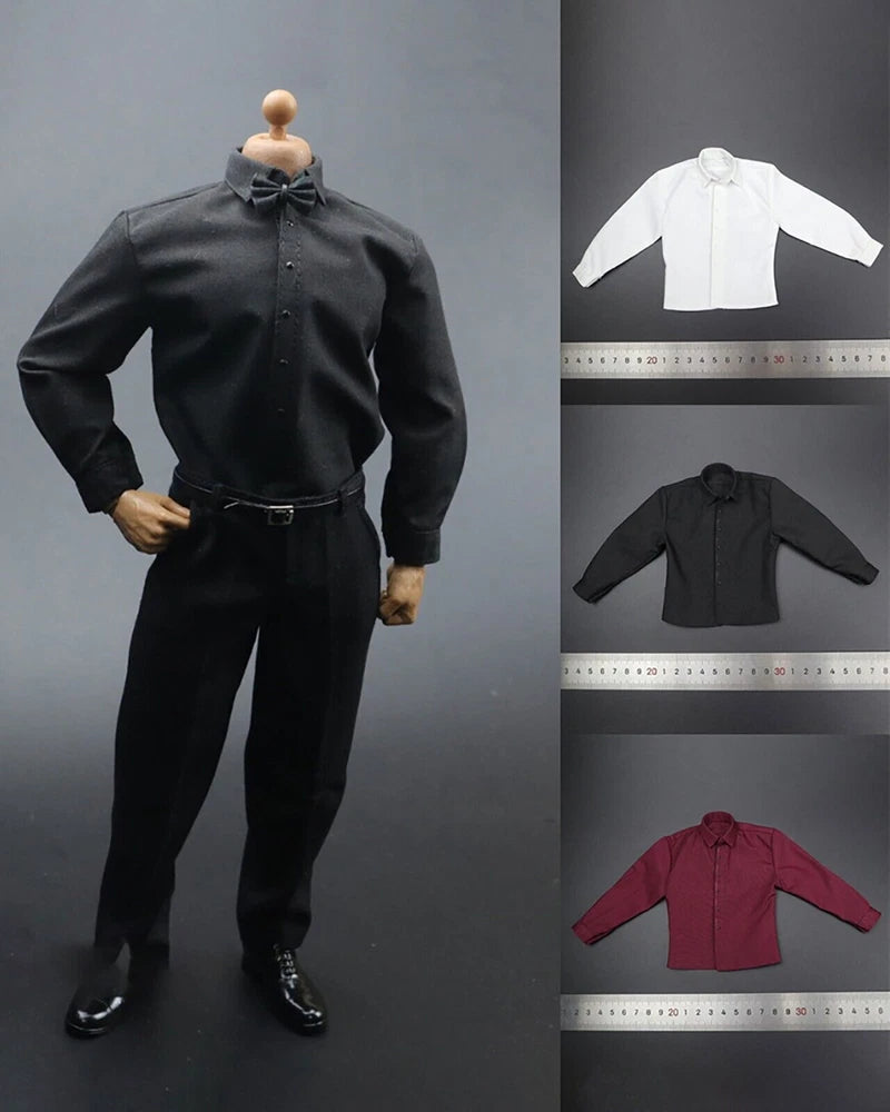 1/6 Scale Model Suit Top Shirt Clothes Fit for 12" AT027 Action Figure Body Model