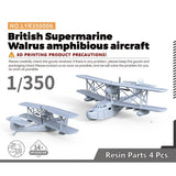Yao'sStudio LYR350006 1/350 Model British Supermarine Walrus Amphibious Aircraft Model