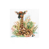 RTO counted cross stitch kit "Little Giraffe", 22x21,5cm, DIY Model