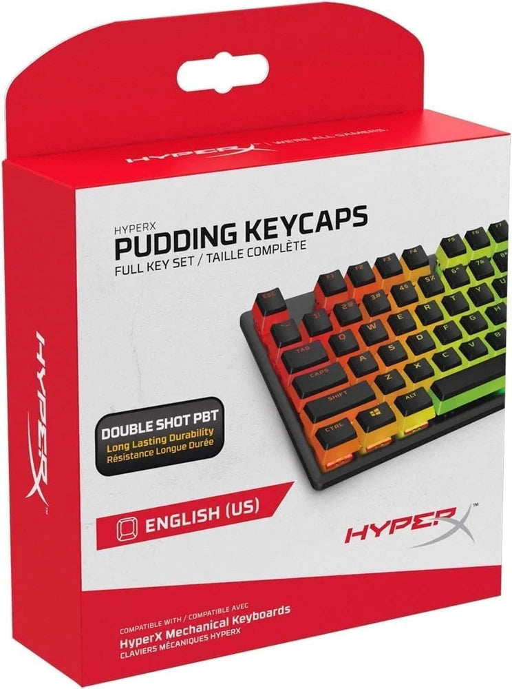 Pudding Keycaps - Double Shot PBT Keycap Set with Translucent Layer, for Mech... Model